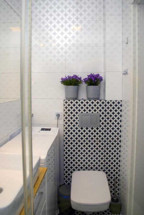 Apartemen 46 m² dengan 3 kamar tidur dan 1 kamar mandi pribadi di Long Gardens Gdansk Bagian luar foto