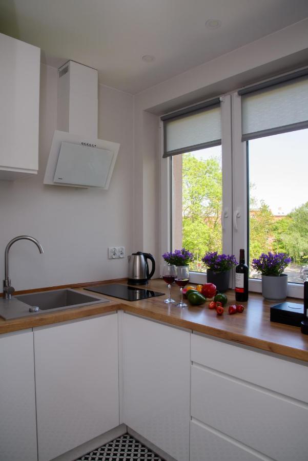 Apartemen 46 m² dengan 3 kamar tidur dan 1 kamar mandi pribadi di Long Gardens Gdansk Bagian luar foto